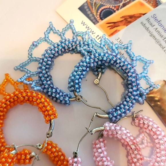 Set of 3 SDE Designs Bead Artist Earrings - Picture 7 of 9